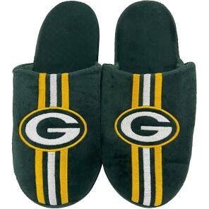 Green Bay Packers Men's Striped Slippers