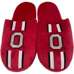 Ohio State Buckeyes Men's Striped Slippers
