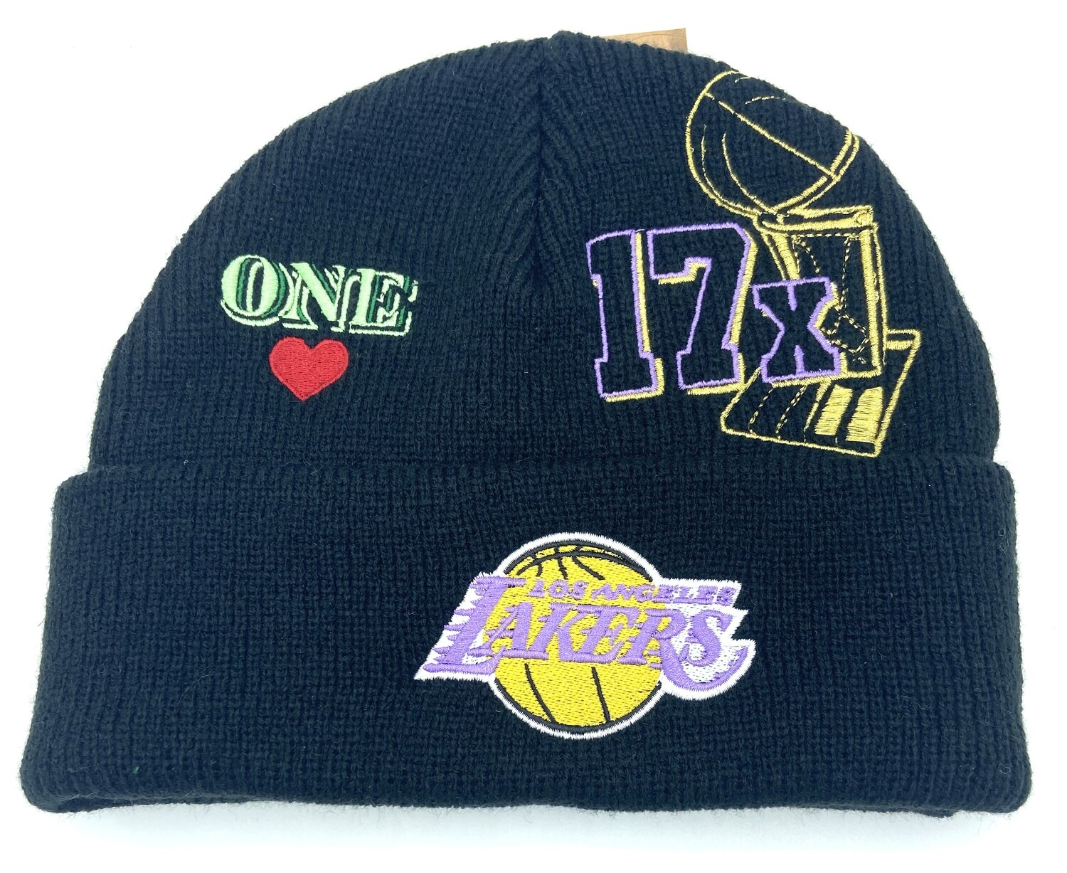 Los Angeles Lakers 17x City of Angels Hyperlocal Men's Mitchell & Ness Cuffed Knit Hat
