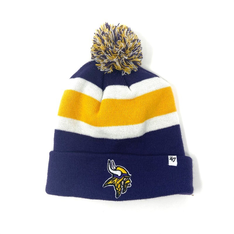 Minnesota Vikings Men’s 47 Brand Cuffed Pom Knit Hat