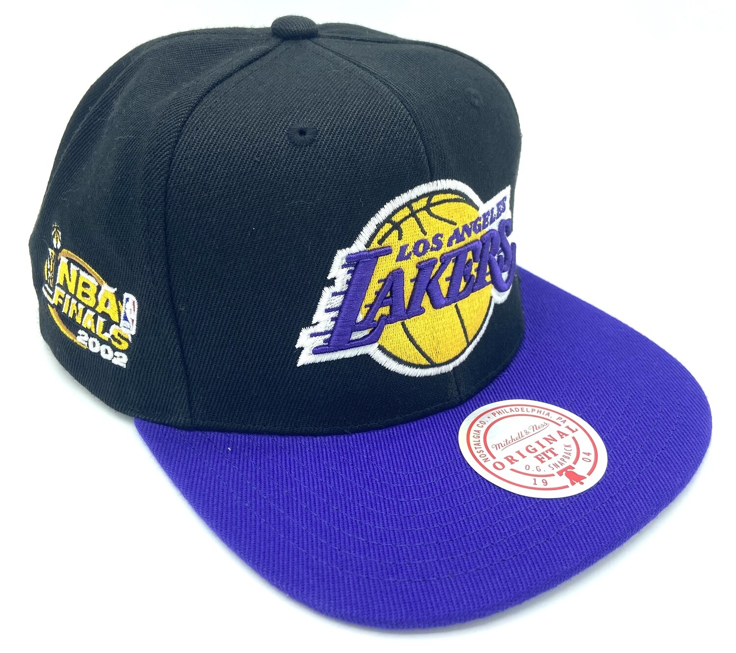 Los Angeles Lakers Men’s Mitchell & Ness 2002 NBA Finals Snapback Hat