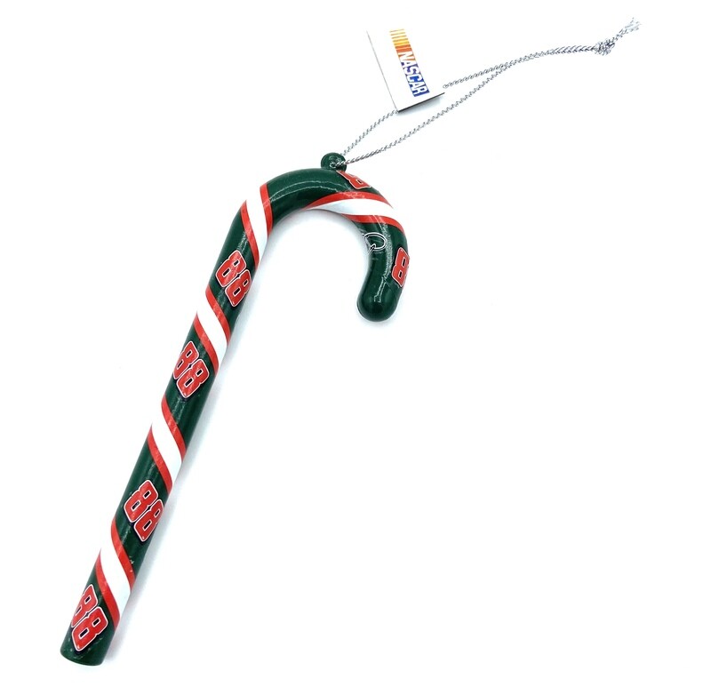 Dale Earnhardt Jr. Candy Cane Ornaments Set of 12