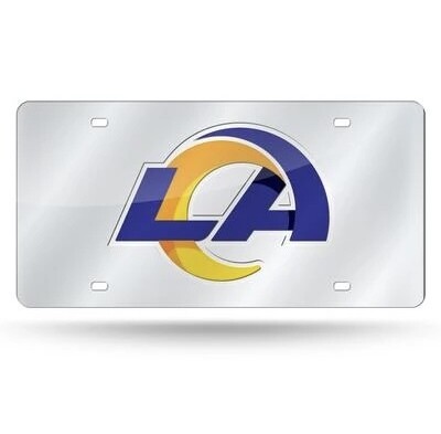 Los Angeles Rams Laser Tag Silver License Plate Los Angeles Rams Laser Tag Silver License Plate