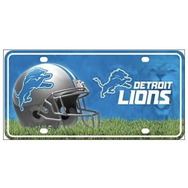 Detroit Lions Lightweight Metal License Plate Detroit Lions Lightweight Metal License Plate