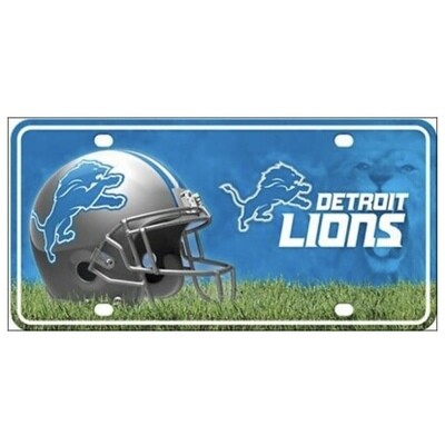Detroit Lions Lightweight Metal License Plate Detroit Lions Lightweight Metal License Plate