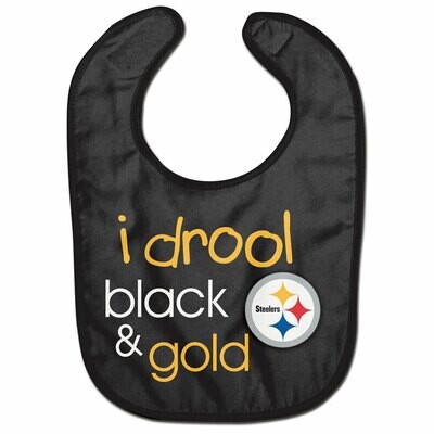 Pittsburgh Steelers Drool Black & Gold All Pro Baby Bib