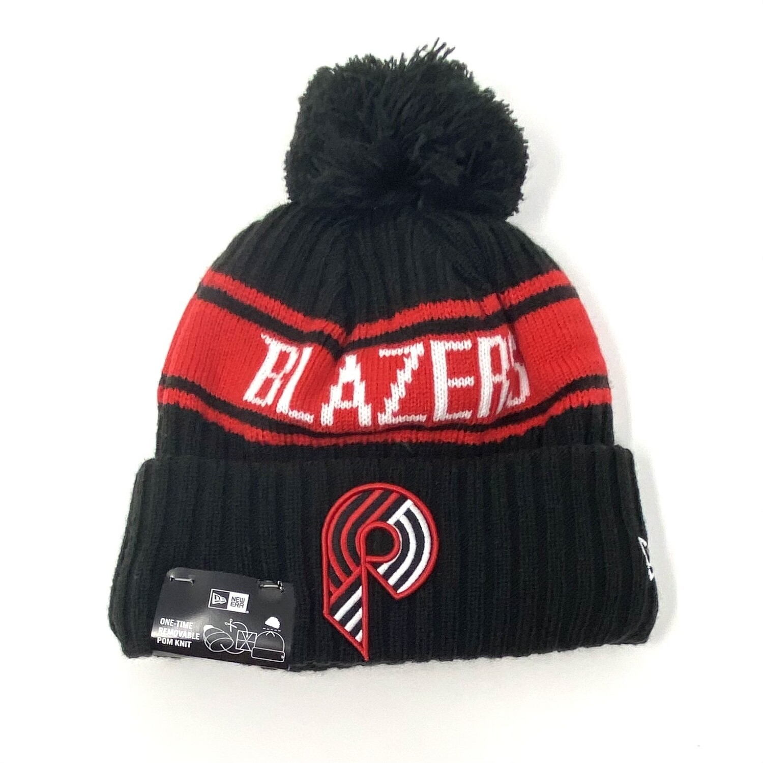 Portland Trail Blazers Men’s New Era Draft Cuffed Pom Knit Hat