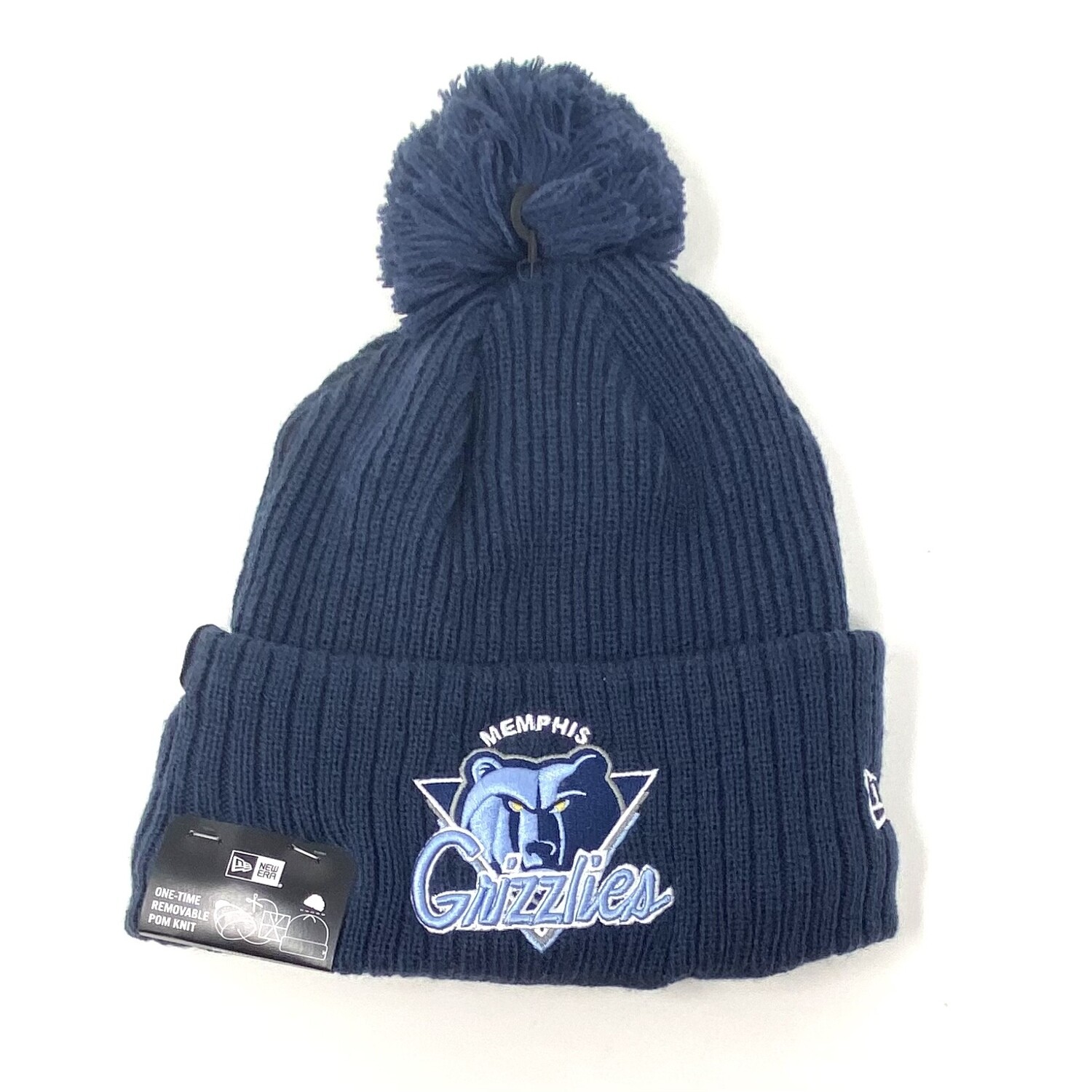 Memphis Grizzlies Men’s New Era Tip Off Cuffed Pom Knit Hat