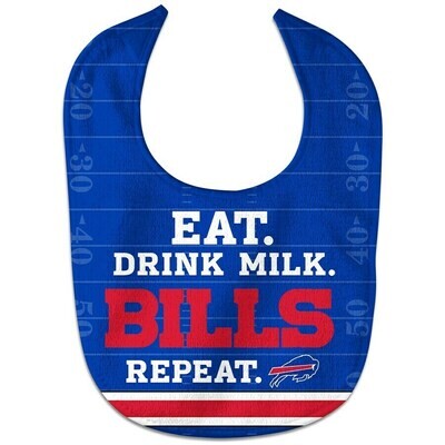 Buffalo Bills Eat Drink Milk Bills Repeat All Pro Baby Bib