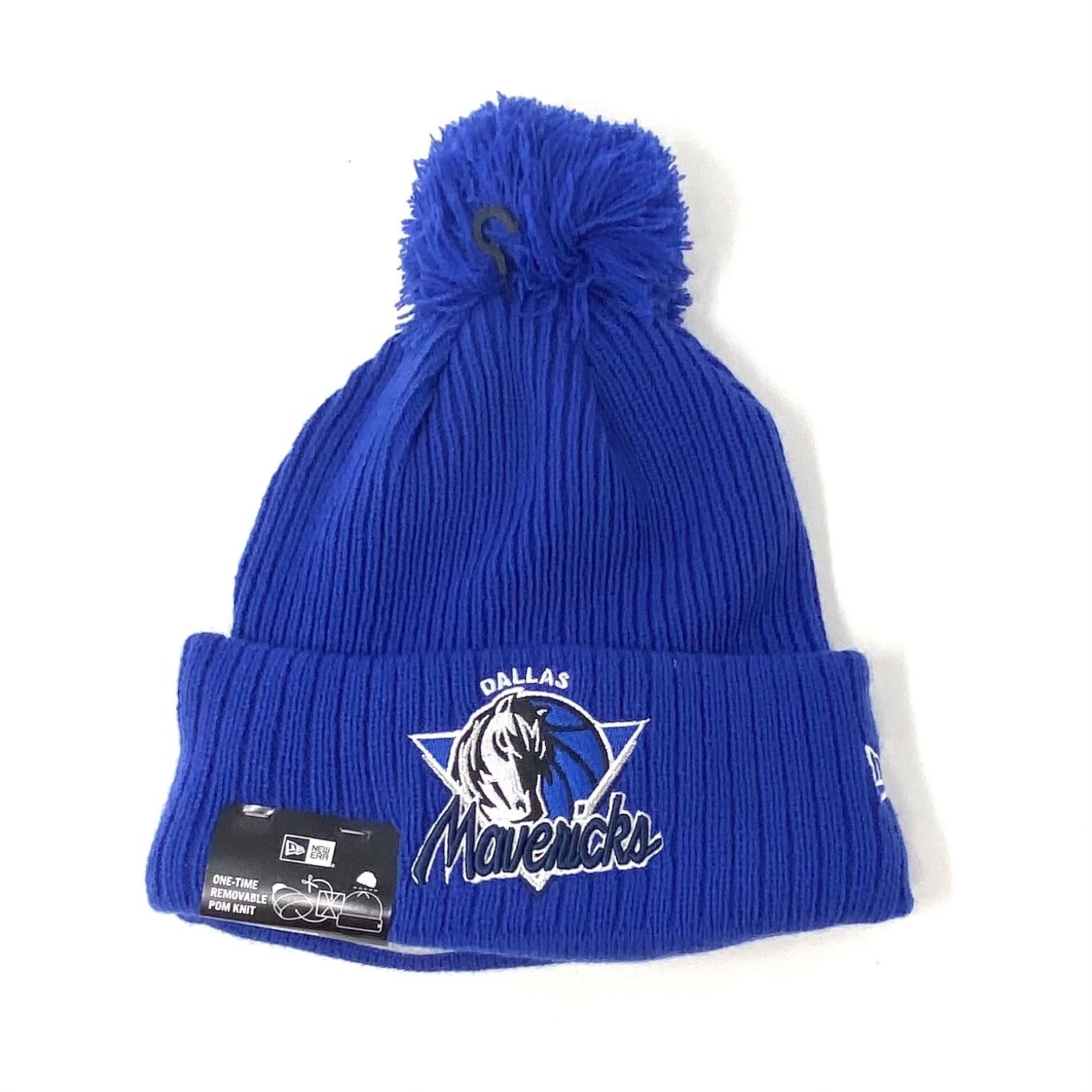 Dallas Mavericks Men’s New Era Tip Off Cuffed Pom Knit Hat