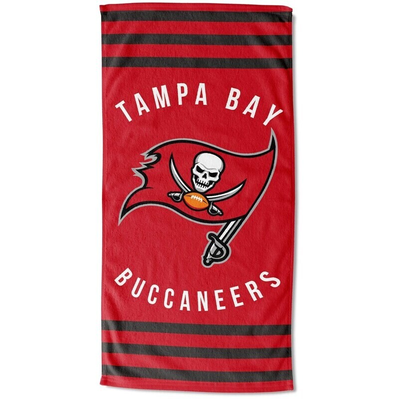 Tampa Bay Buccaneers Striped Beach Towel