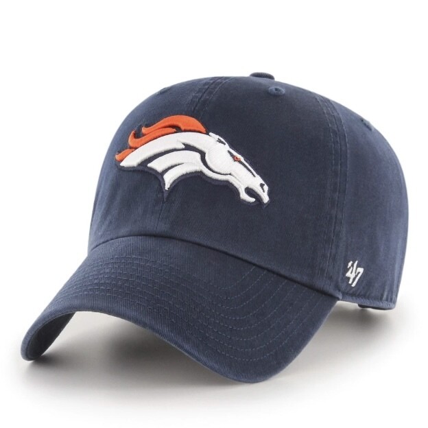 Denver Broncos Navy Men’s 47 Brand Clean Up Adjustable Hat