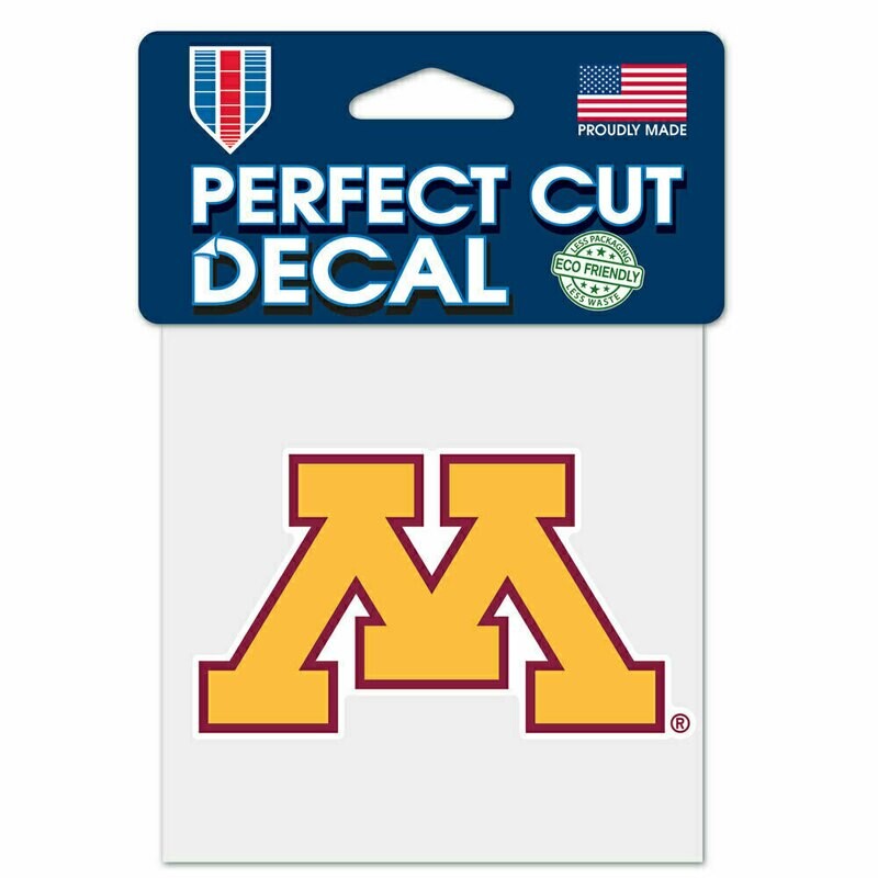 Minnesota Golden Gophers 4" x 4" Perfect Cut Color Decal
