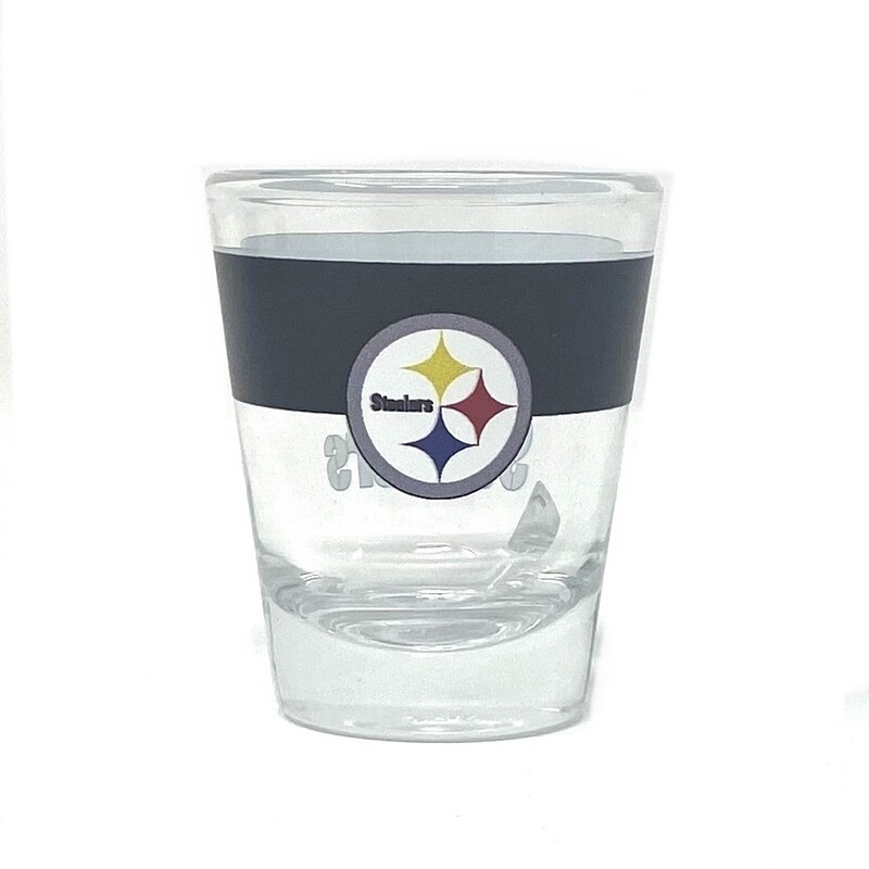 Pittsburgh Steelers Striped 2 Ounce Collector Shot Glass