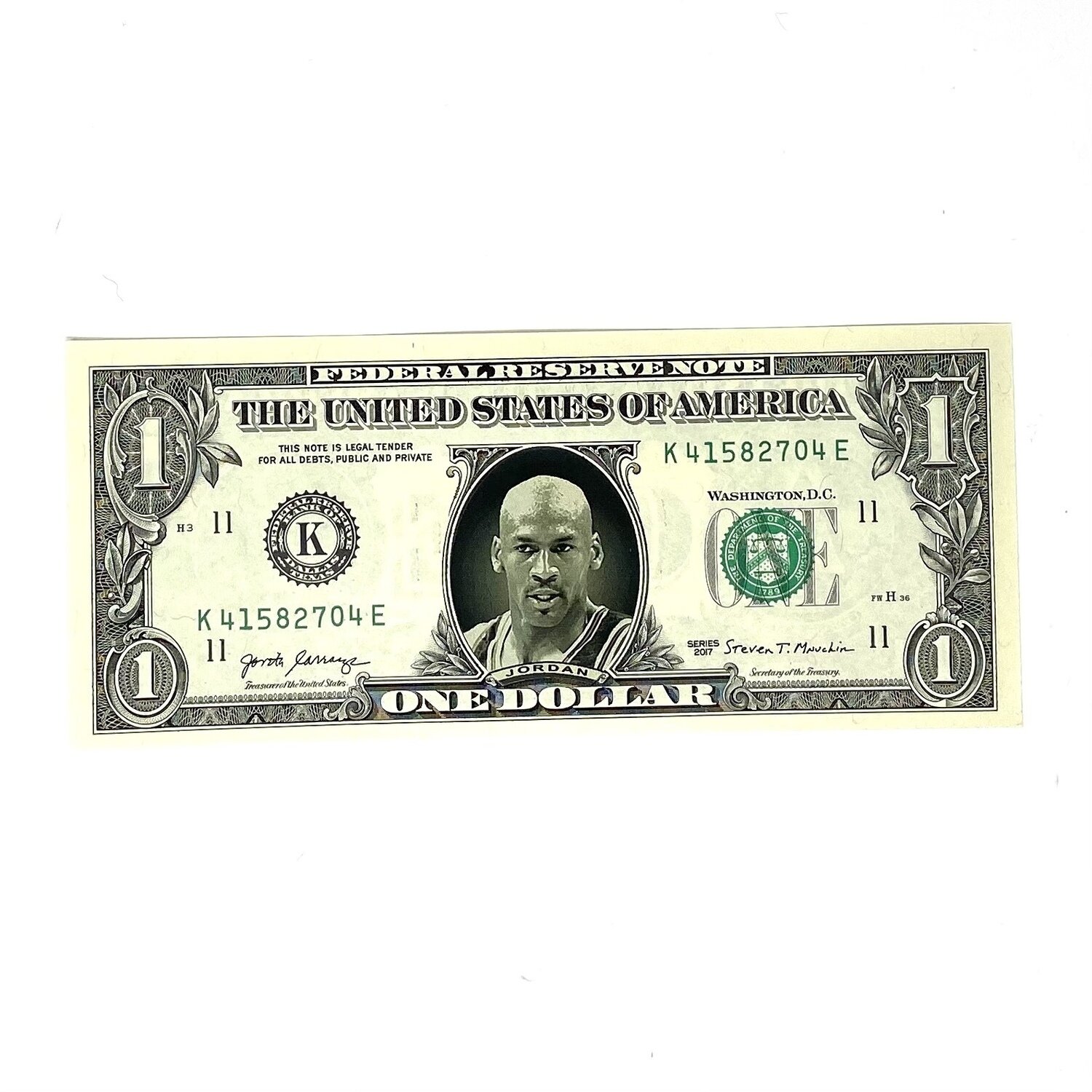 Michael Jordan Famous Face Dollar Bill