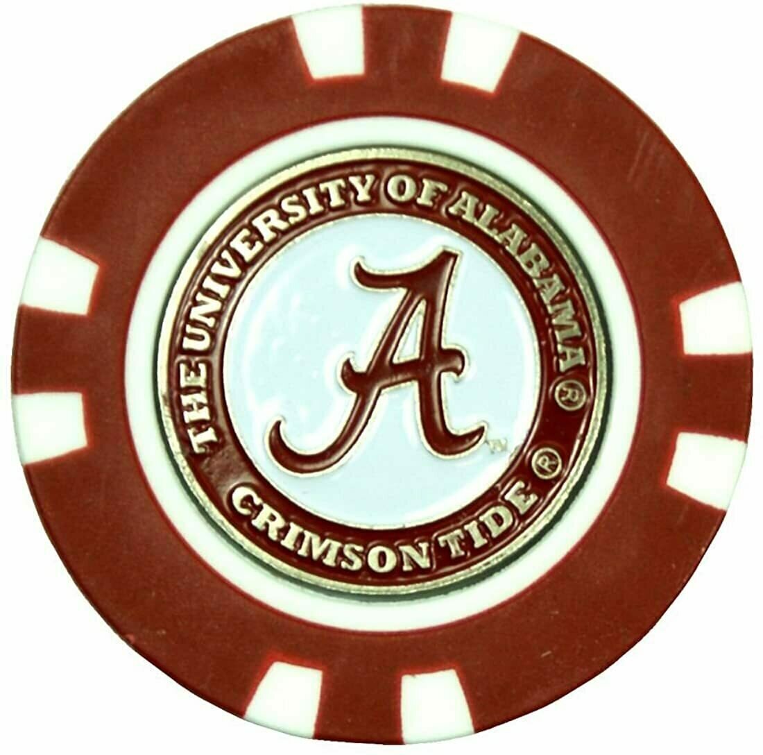 Alabama Crimson Tide Golf Ball Marker Poker Chip