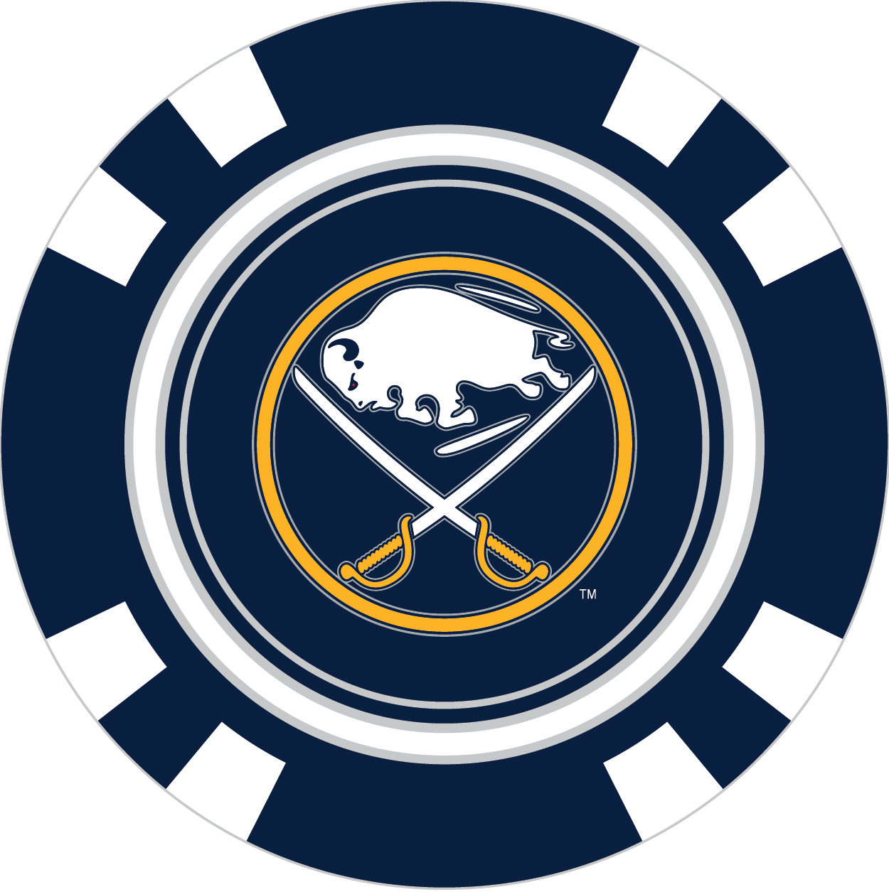 Buffalo Sabres Golf Ball Marker Poker Chip