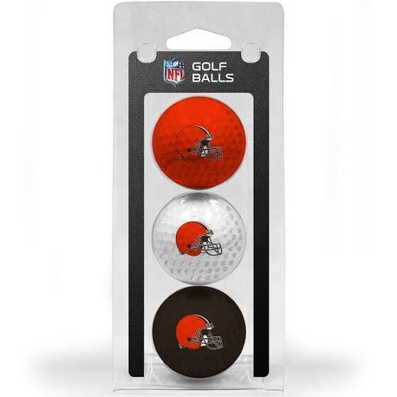 Cleveland Browns Set of 3 Golf Balls Cleveland Browns Set of 3 Golf Balls