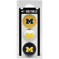 Michigan Wolverines Set of 3 Golf Balls Michigan Wolverines Set of 3 Golf Balls
