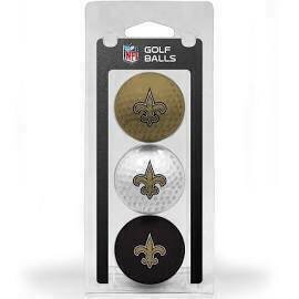 New Orleans Saints Set of 3 Golf Balls