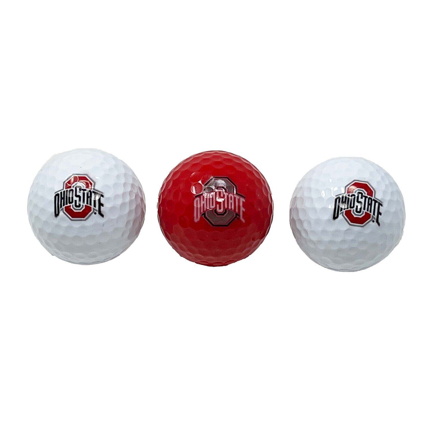 Ohio State Buckeyes Set of 3 Golf Balls