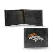 Denver Broncos Genuine Leather Billfold Wallet
