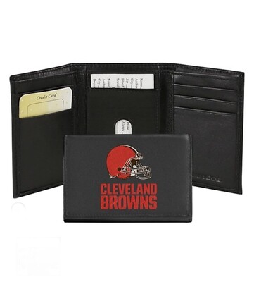 Cleveland Browns Leather Embroidered Tri-Fold Wallet