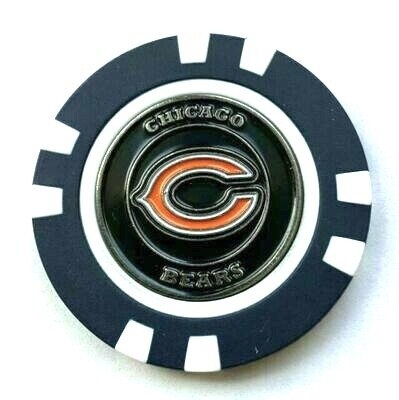 Chicago Bears Golf Ball Marker Poker Chip