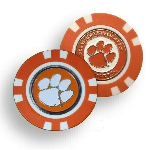 Clemson Tigers Golf Ball Marker Poker Chip