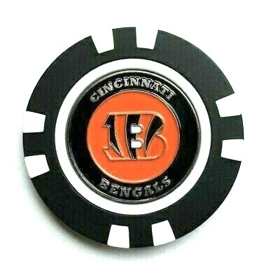 Cincinnati Bengals Golf Ball Marker Poker Chip