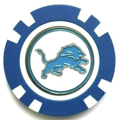 Detroit Lions Golf Ball Marker Poker Chip