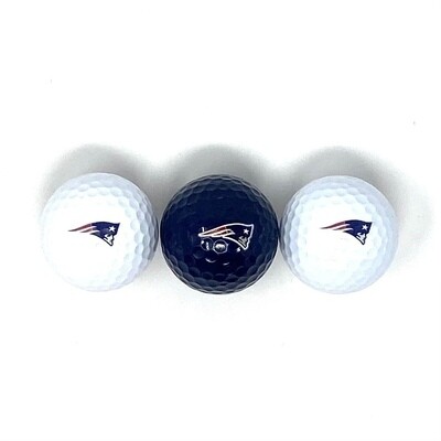 New England Patriots Set of 3 Golf Balls New England Patriots Set of 3 Golf Balls