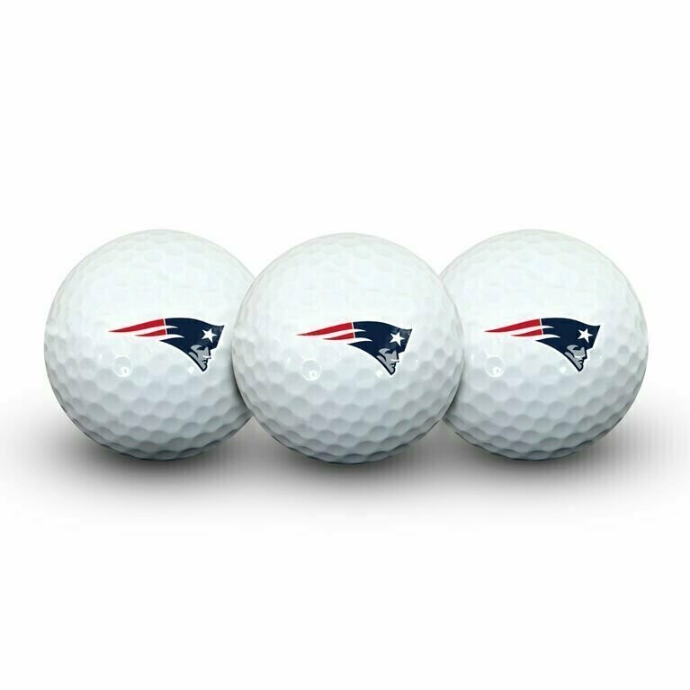 New England Patriots Sleeve of 3 Golf Balls New England Patriots Sleeve of 3 Golf Balls