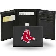 Boston Red Sox Leather Embroidered Tri-Fold Wallet