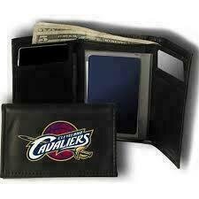 Cleveland Cavaliers Leather Embroidered Tri-Fold Wallet