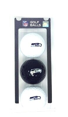 Seattle Seahawks Set of 3 Golf Balls Seattle Seahawks Set of 3 Golf Balls