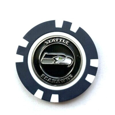 Seattle Seahawks Golf Ball Marker Poker Chip