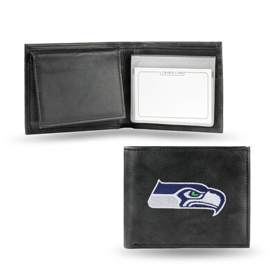 Seattle Seahawks Genuine Leather Billfold Wallet