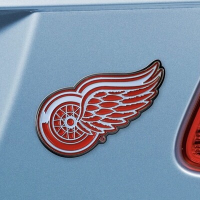 Detroit Red Wings 3-D Metal Auto Emblem