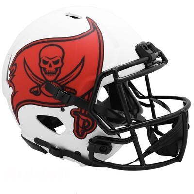 Tampa Bay Buccaneers Riddell Full Size Replica White Lunar Eclipse Helmet
