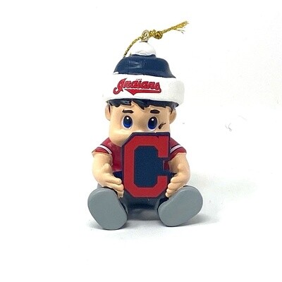 Cleveland Indians New Lil Fan Christmas Ornament