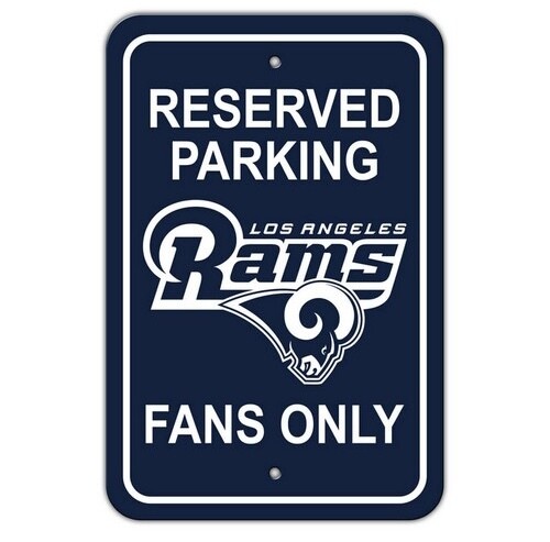 12” Los Angeles Rams Round Sign