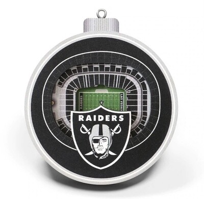 Las Vegas Raiders 3D Stadium View Ornament Las Vegas Raiders 3D Stadium View Ornament
