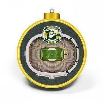 Green Bay Packers 3D Stadium View Ornament Green Bay Packers 3D Stadium View Ornament