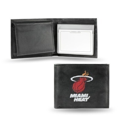 Miami Heat Genuine Leather Billfold Wallet