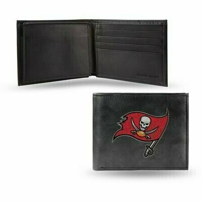 Tampa Bay Buccaneers Genuine Leather Billfold Wallet