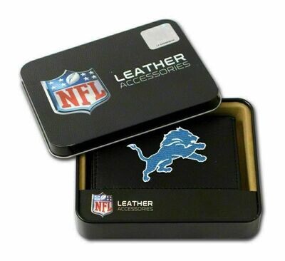 Detroit Lions Leather Embroidered Tri-Fold Wallet