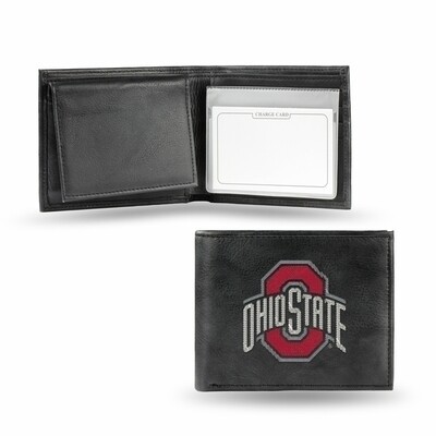 Ohio State Buckeyes Genuine Leather Billfold Wallet