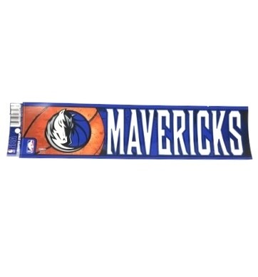 Dallas Mavericks 3" x 12" Bumper Sticker