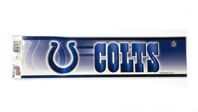 Indianapolis Colts 3 Indianapolis Colts 3" x 12" Bumper Sticker